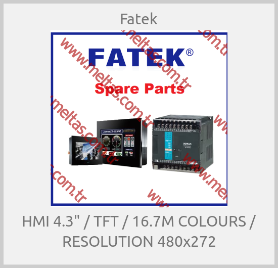 Fatek - HMI 4.3" / TFT / 16.7M COLOURS / RESOLUTION 480x272