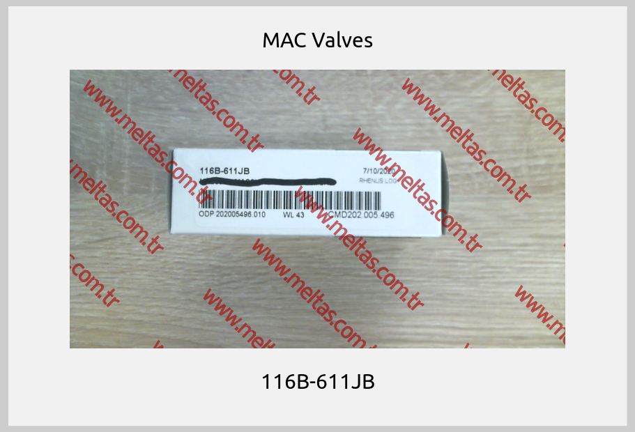 МAC Valves - 116B-611JB