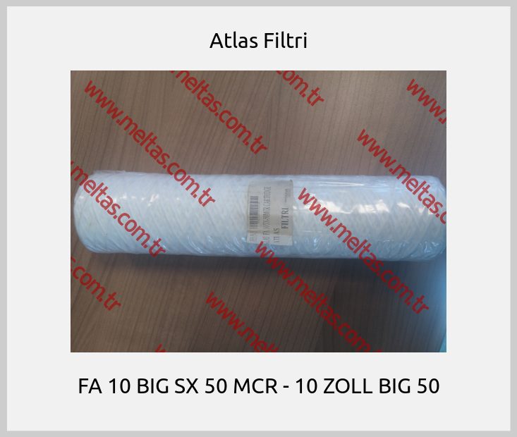 Atlas Filtri - FA 10 BIG SX 50 MCR - 10 ZOLL BIG 50