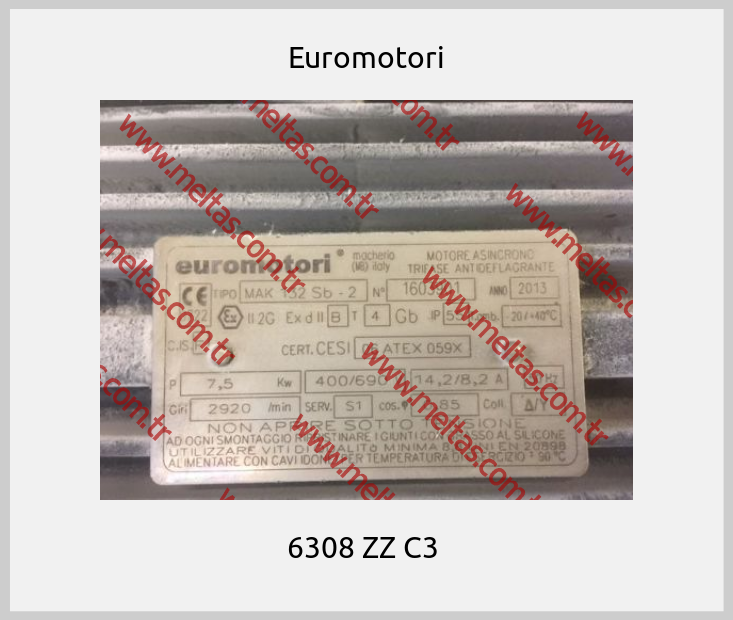 Euromotori - 6308 ZZ C3 