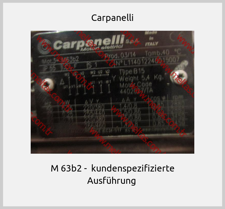 Carpanelli - M 63b2 -  kundenspezifizierte Ausführung 