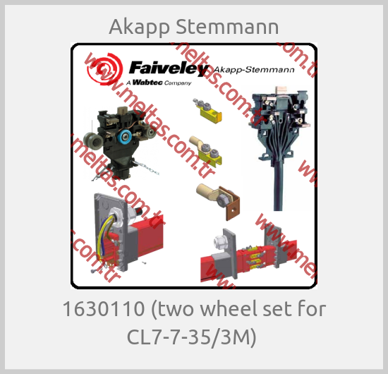 Akapp Stemmann - 1630110 (two wheel set for CL7-7-35/3M) 