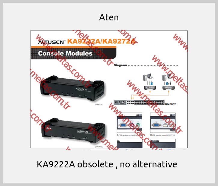 Aten - KA9222A obsolete , no alternative  