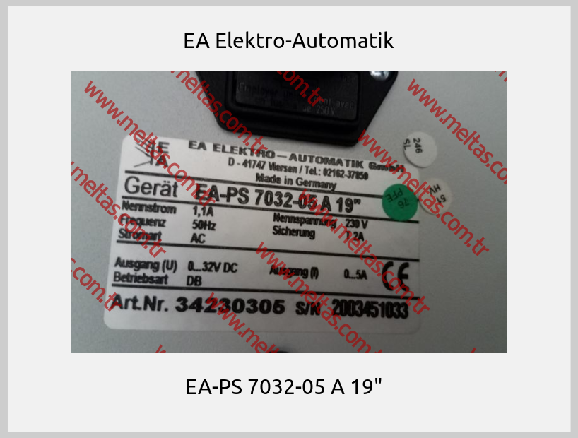 EA Elektro-Automatik - EA-PS 7032-05 A 19"  