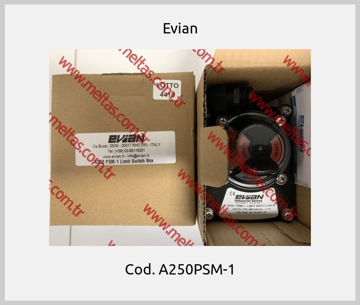 Evian-Cod. A250PSM-1