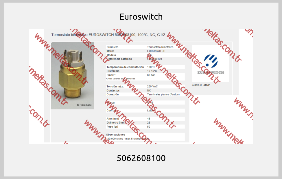 Euroswitch - 5062608100