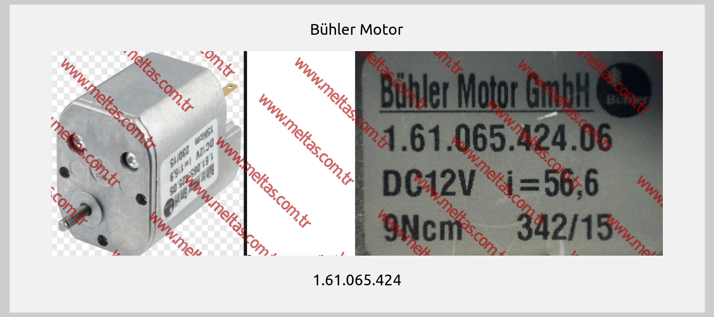 Bühler Motor - 1.61.065.424