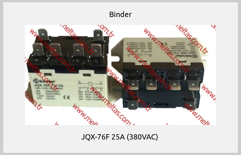 Binder - JQX-76F 25A (380VAC) 