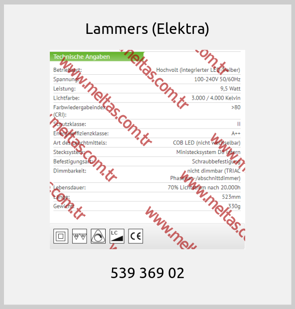 Lammers (Elektra) - 539 369 02