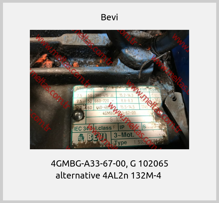 Bevi-4GMBG-A33-67-00, G 102065 alternative 4AL2n 132M-4 