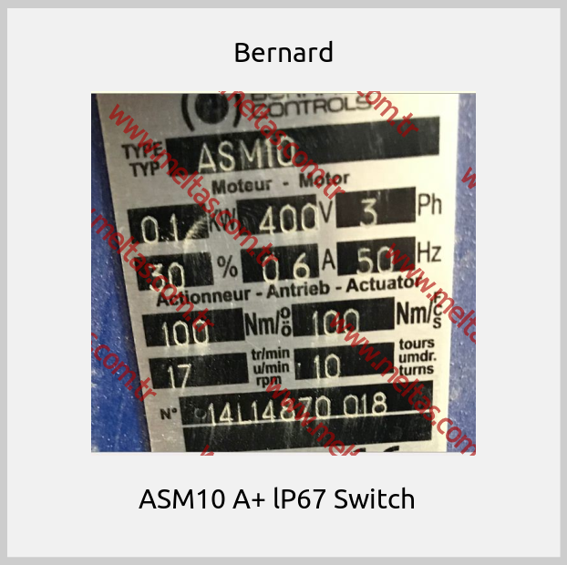 Bernard-ASM10 A+ lP67 Switch  