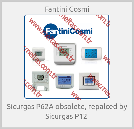 Fantini Cosmi -  Sicurgas P62A obsolete, repalced by Sicurgas P12 
