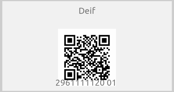 Deif - 2961111120 01 