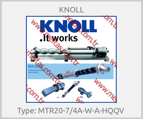 KNOLL - Type: MTR20-7/4A-W-A-HQQV 