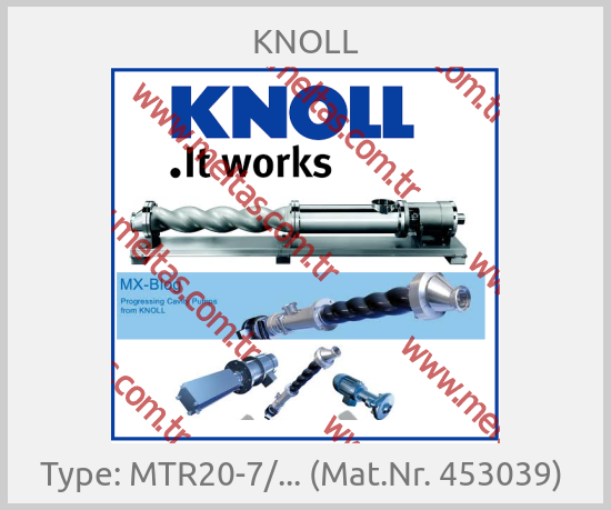 KNOLL - Type: MTR20-7/... (Mat.Nr. 453039) 