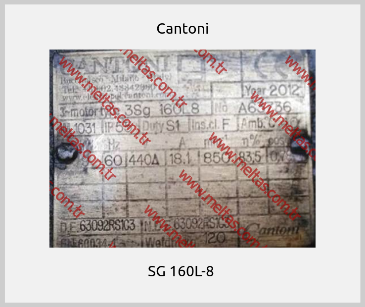 Cantoni-SG 160L-8 