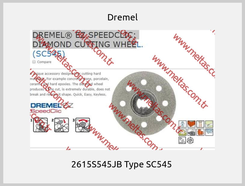 Dremel - 2615S545JB Type SC545 