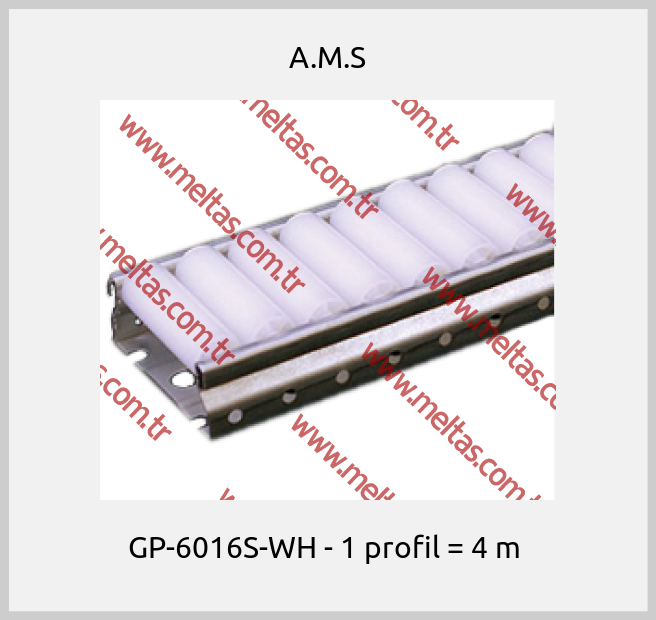 A.M.S - GP-6016S-WH - 1 profil = 4 m 