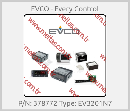 EVCO - Every Control - P/N: 378772 Type: EV3201N7
