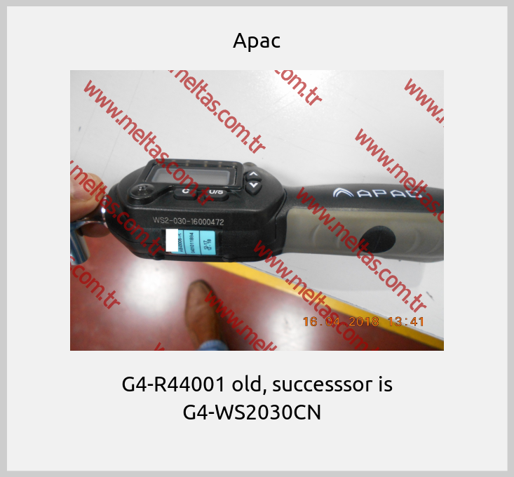 Apac - G4-R44001 old, successsor is G4-WS2030CN  