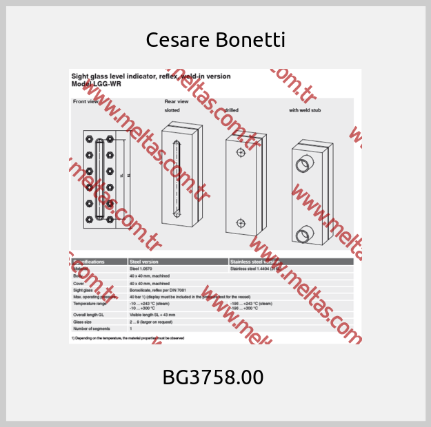 Cesare Bonetti - BG3758.00 