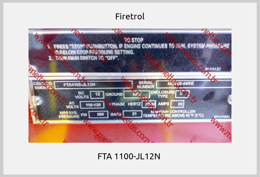 Firetrol - FTA 1100-JL12N 