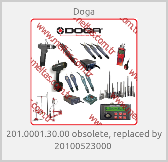 Doga - 201.0001.30.00 obsolete, replaced by 20100523000 