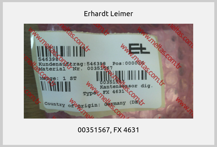 Erhardt Leimer - 00351567, FX 4631