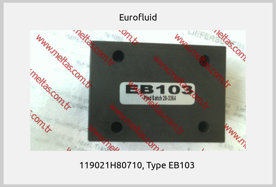 Eurofluid - 119021H80710, Type EB103 