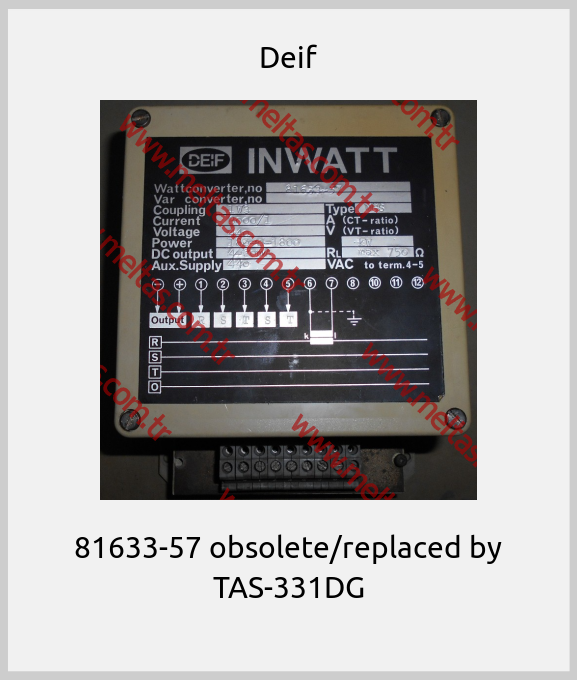 Deif - 81633-57 obsolete/replaced by TAS-331DG