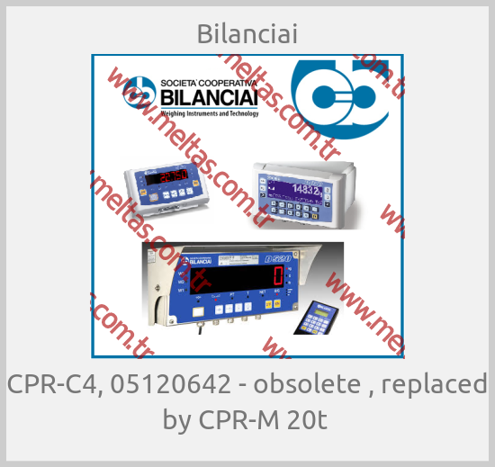 Bilanciai - CPR-C4, 05120642 - obsolete , replaced by CPR-M 20t 