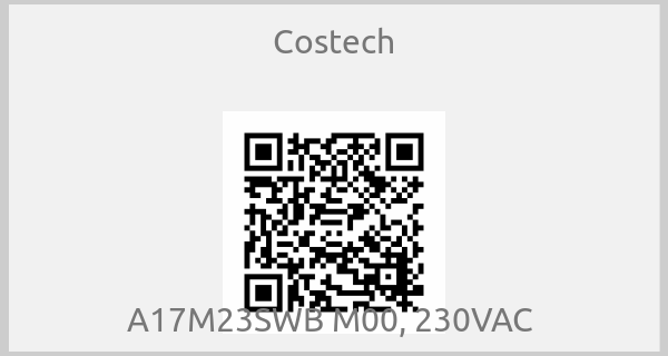Costech - A17M23SWB M00, 230VAC 