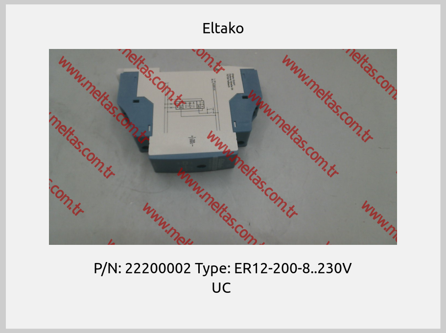Eltako - P/N: 22200002 Type: ER12-200-8..230V UC 