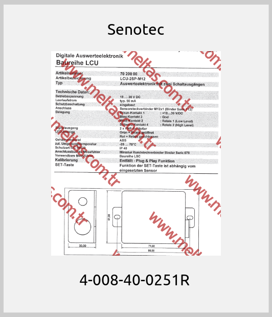 Senotec - 4-008-40-0251R 