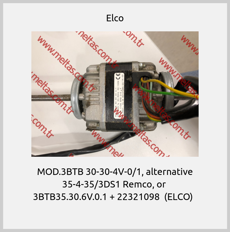 Elco - MOD.3BTB 30-30-4V-0/1, alternative 35-4-35/3DS1 Remco, or  3BTB35.30.6V.0.1 + 22321098  (ELCO)  