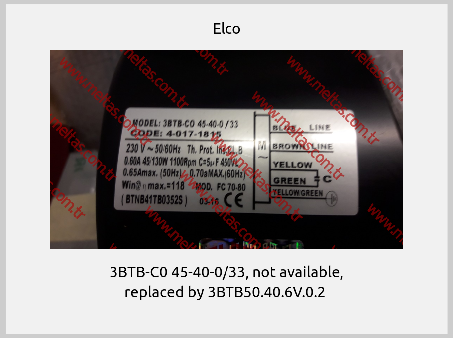 Elco - 3BTB-C0 45-40-0/33, not available, replaced by 3BTB50.40.6V.0.2 