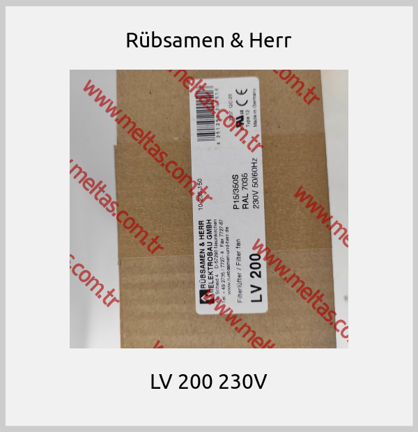 Rübsamen & Herr - LV 200 230V