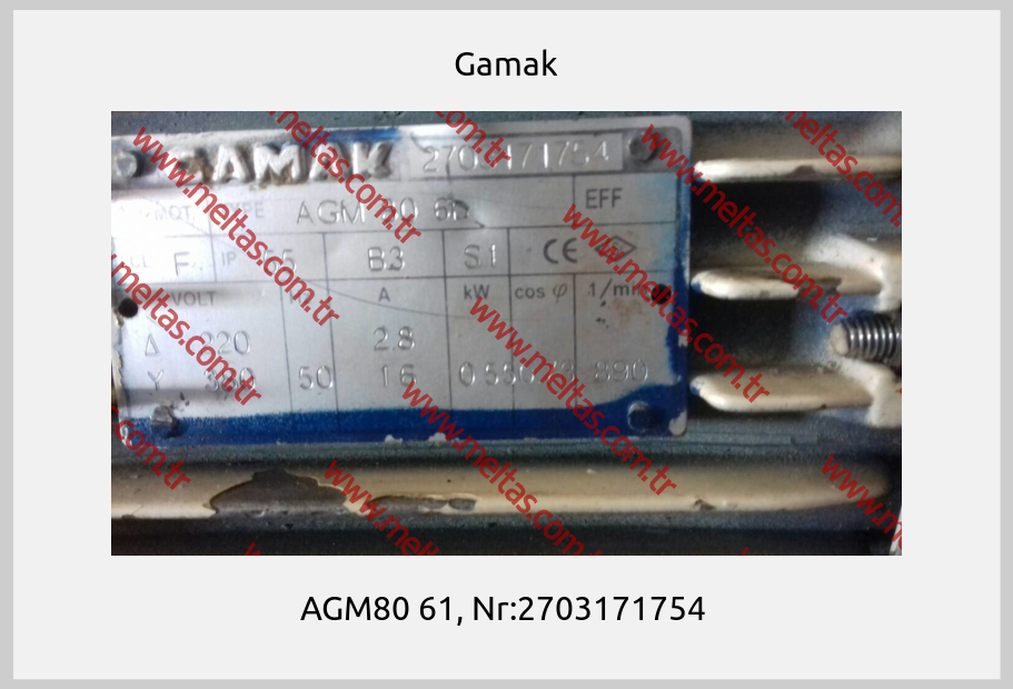 Gamak-AGM80 61, Nr:2703171754 