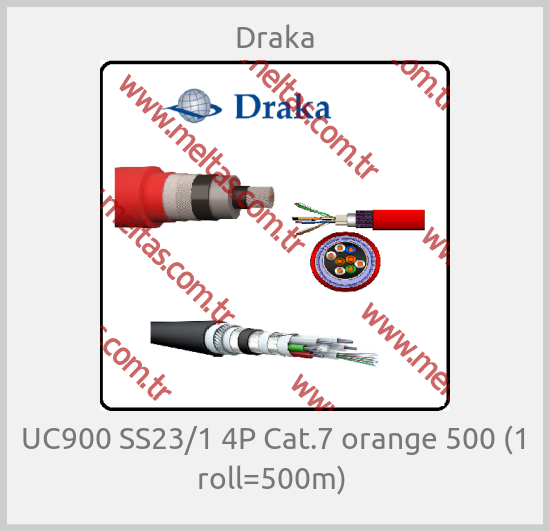 Draka - UC900 SS23/1 4P Cat.7 orange 500 (1 roll=500m) 