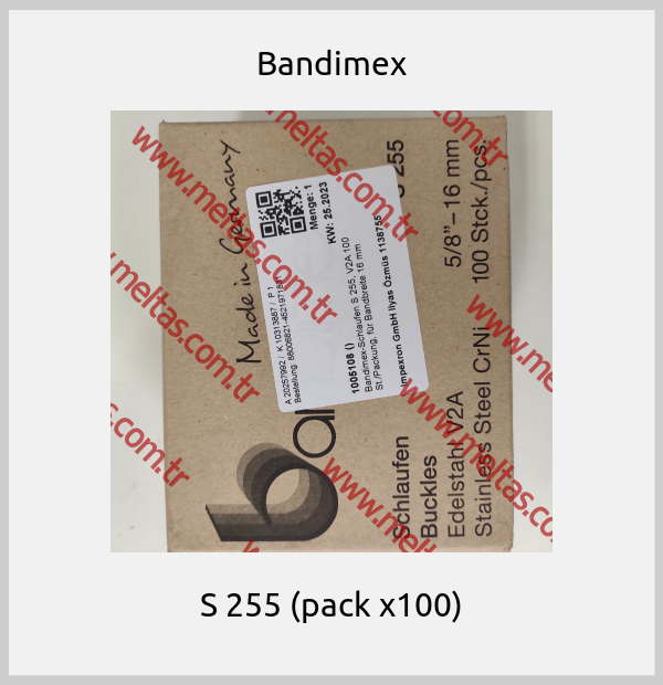 Bandimex - S 255 (pack x100)