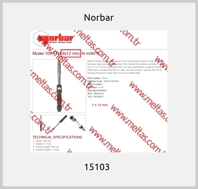 Norbar -  15103  