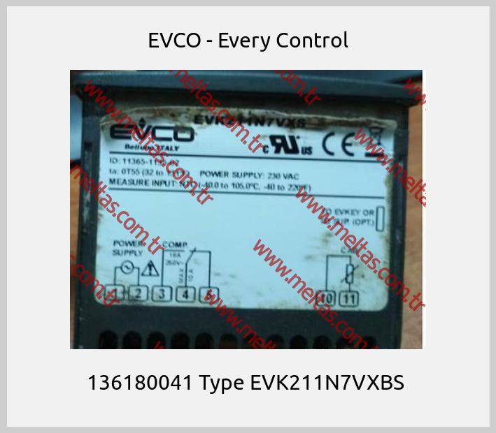 EVCO - Every Control - 136180041 Type EVK211N7VXBS 
