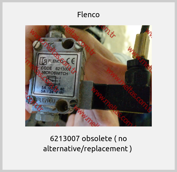 Flenco - 6213007 obsolete ( no alternative/replacement ) 