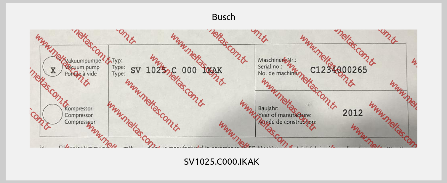 Busch - SV1025.C000.IKAK  