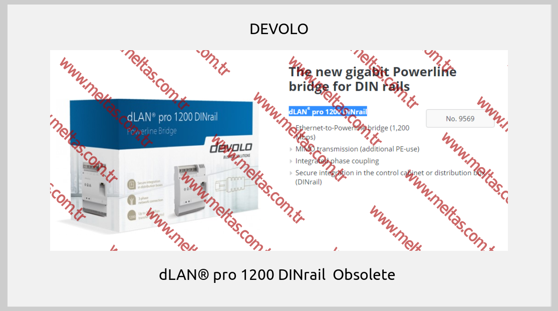 DEVOLO-dLAN® pro 1200 DINrail  Obsolete 