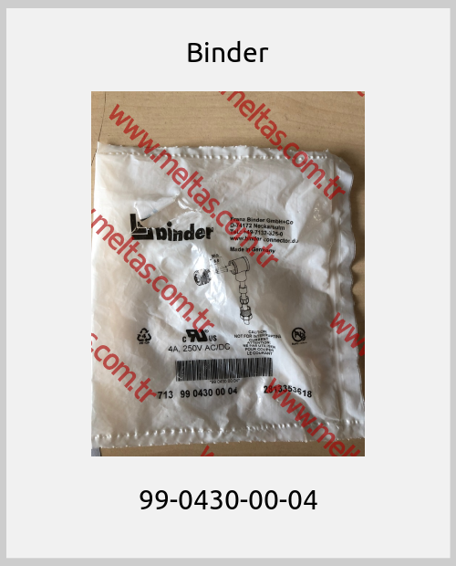 Binder - 99-0430-00-04