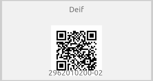 Deif - 2962010200-02 
