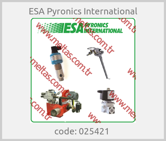 ESA Pyronics International-code: 025421 