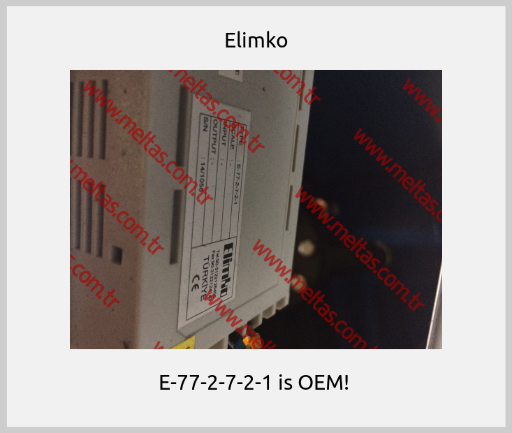 Elimko - E-77-2-7-2-1 is OEM! 