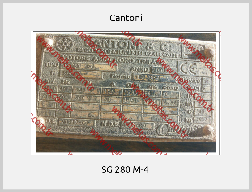 Cantoni -  SG 280 M-4 